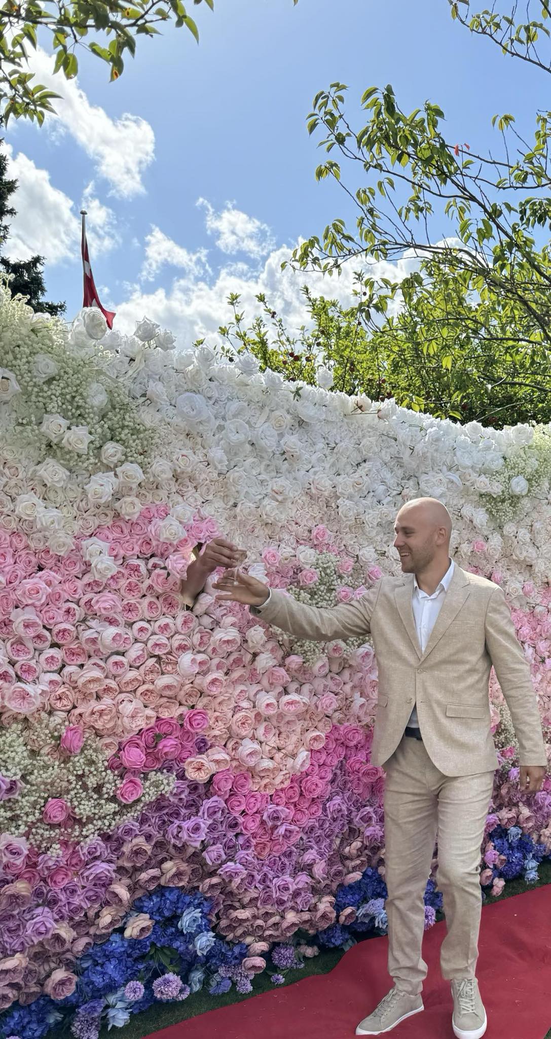 Detalje af blomstervæggen