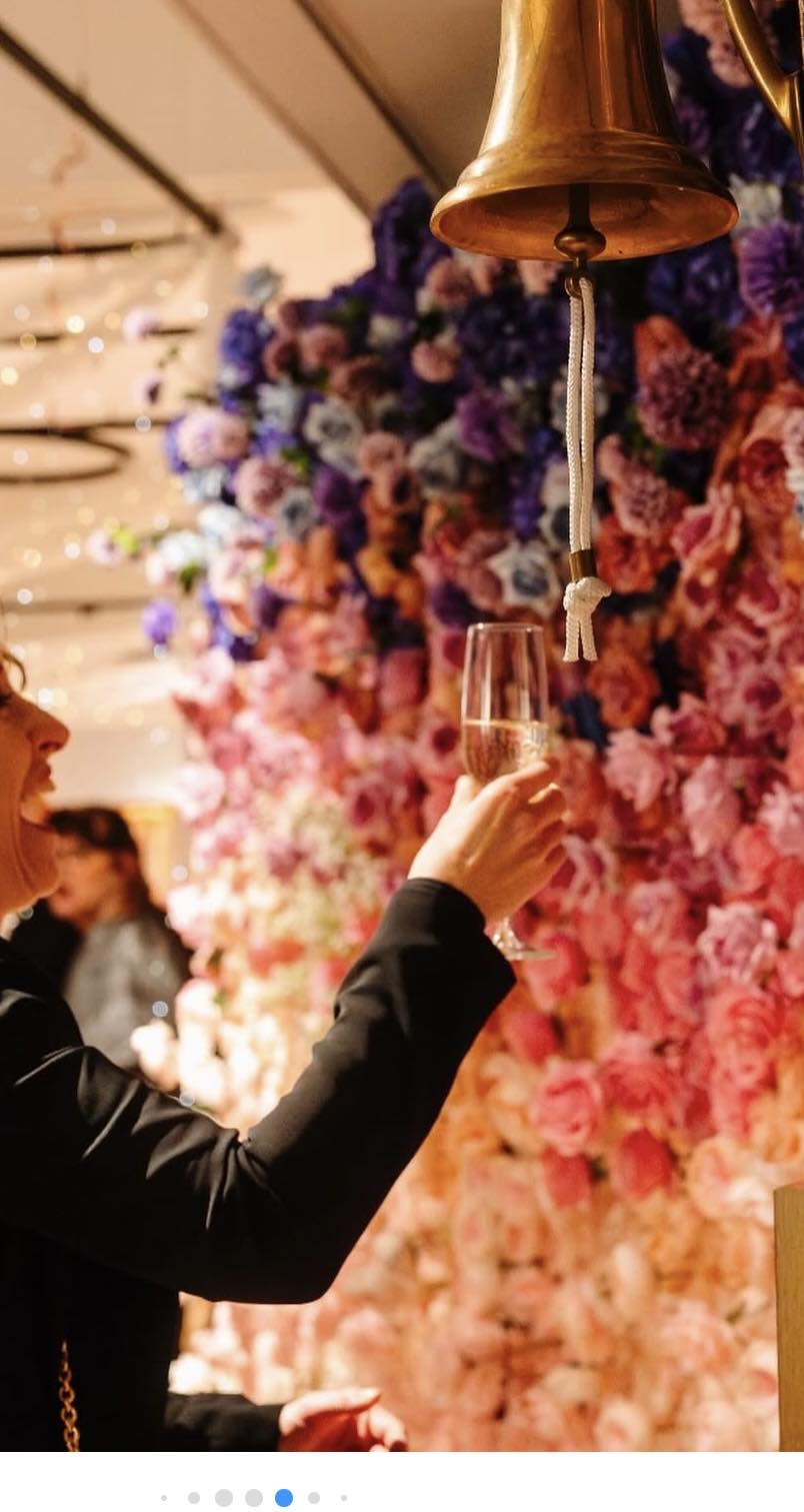 Pink Prosecco Wall til sommerfest